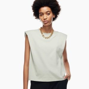 Artizia babaton shoulder pad tank